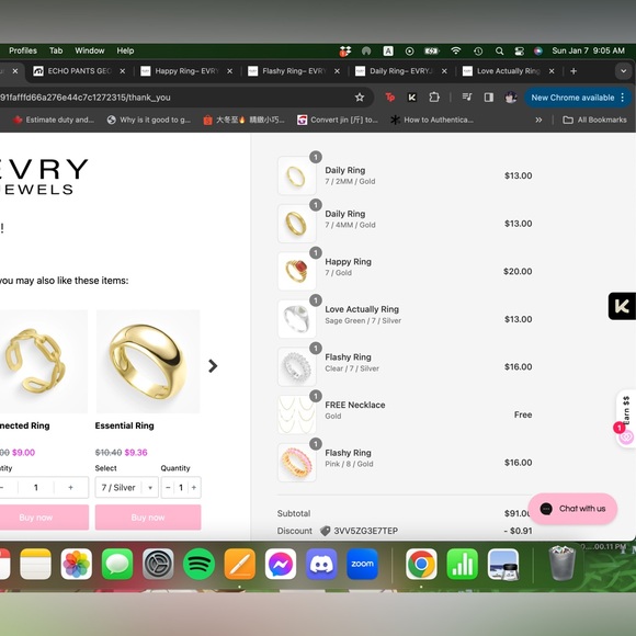 (3/$10) EVRY Jewels Happy Ring Size 7 - Picture 10 of 13